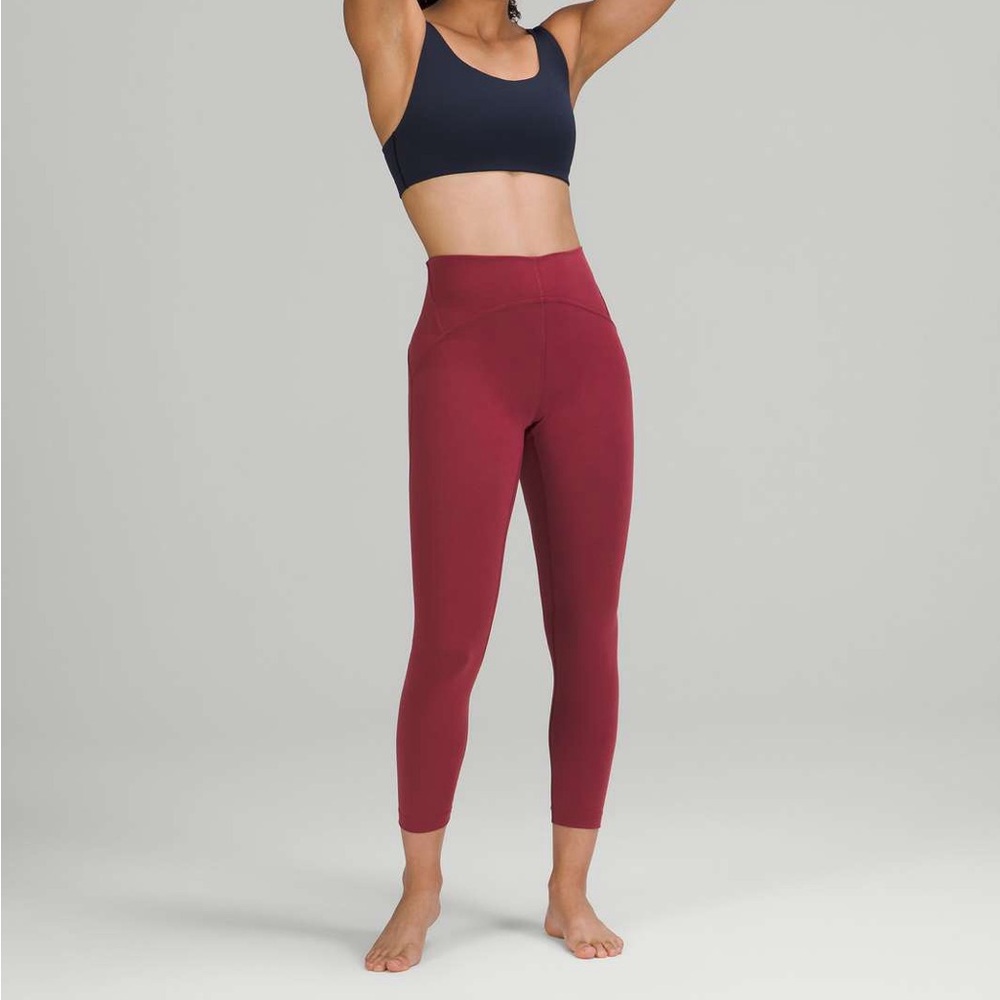 Lululemon Instill leggings 25” in Mulled Wine
